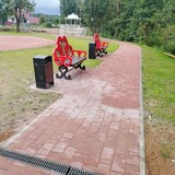 На улице Черняховского в Юже благоустраивают «Сквер влюбленных»
