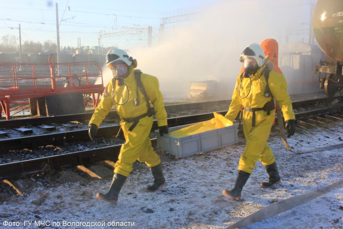 В Лосте поезд с аммиаком сошёл с рельсов: учения