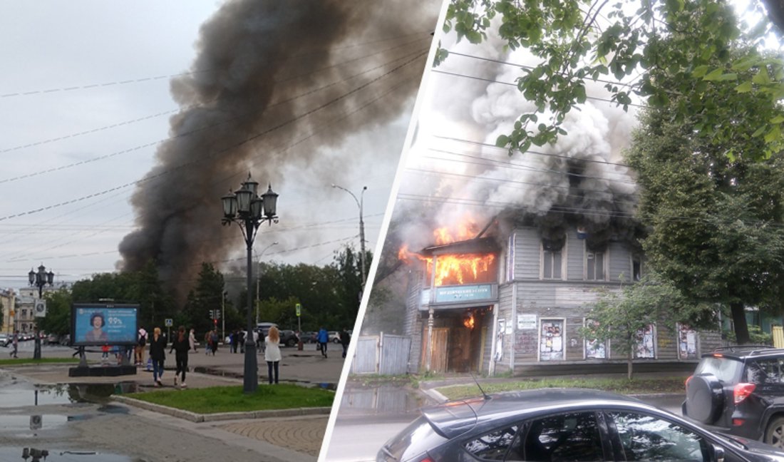 МЧС озвучило причины крупных пожаров в центре Вологды