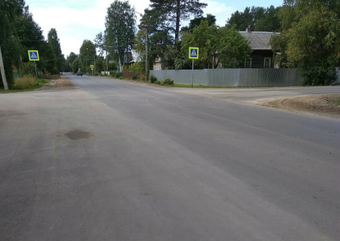 В Липином Бору провели капремонт двух транзитных улиц