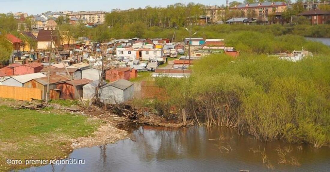 В Заречной части Вологды снесут 153 лодочных гаража