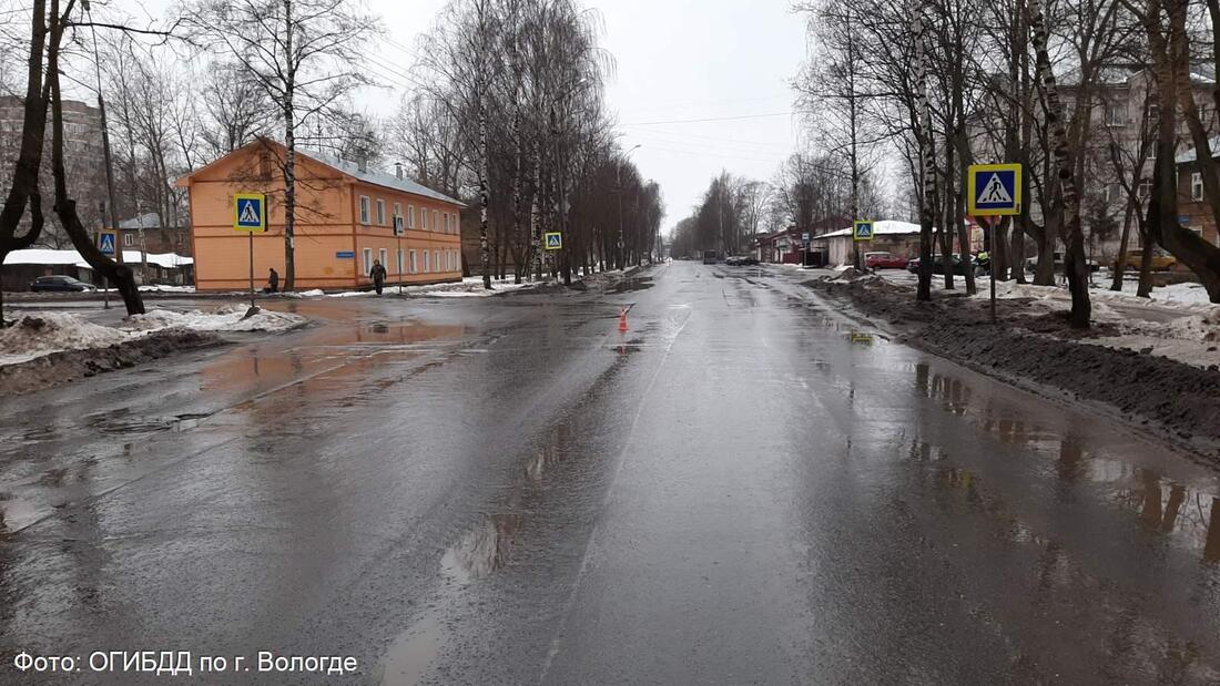 В Вологде иномарка сбила на «зебре» пенсионерку