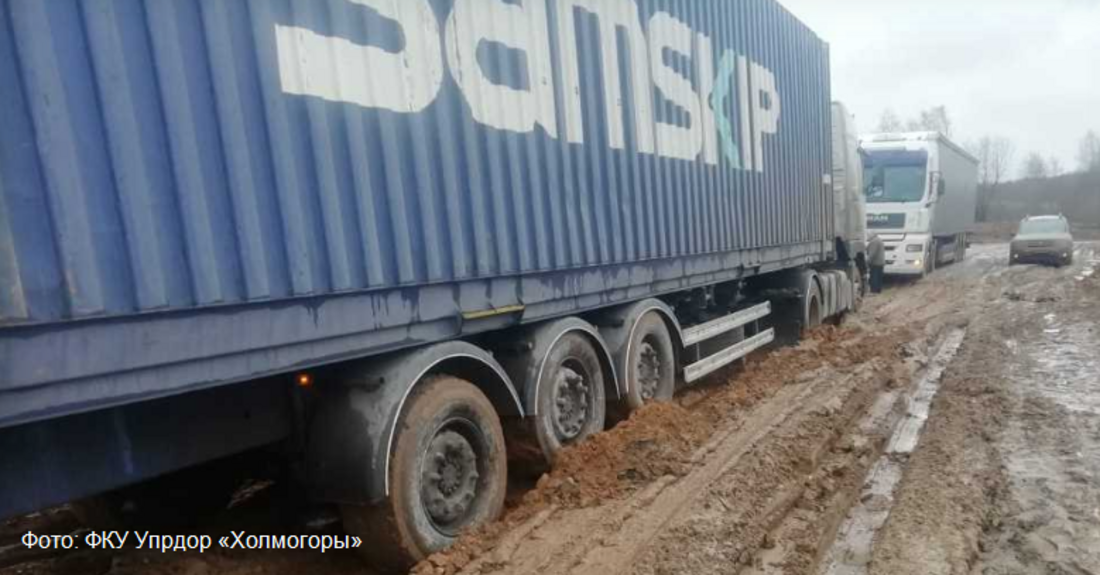 Под Вытегрой восстановили разрушенную автодорогу