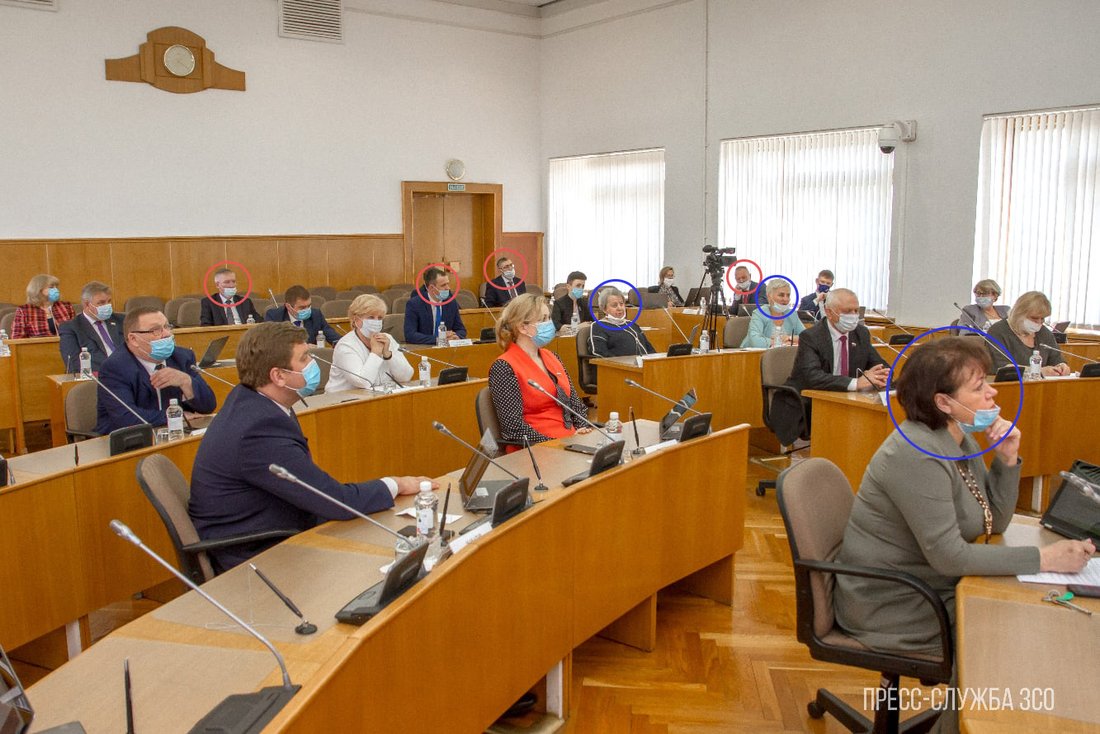 Депутаты вологодского ЗСО пренебрегают соблюдением масочного режима
