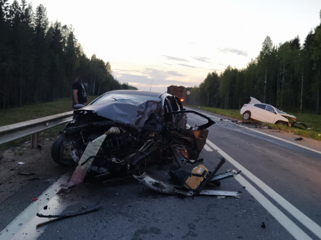 Пожилая вологжанка погибла в автоаварии в Вытегорском районе