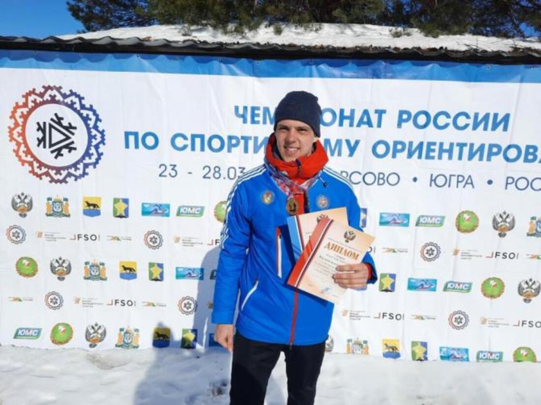 Череповецкий ориентировщик Степан Малиновский завоевал «золото» на Чемпионате России 
