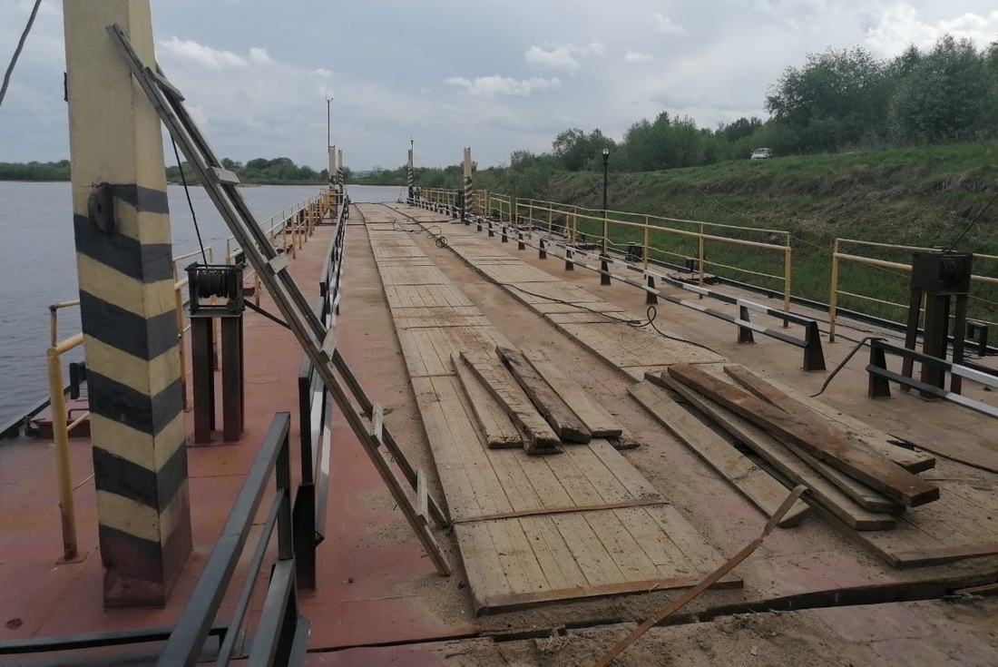 Понтонная переправа отроется через реку Юг в Великоустюгском районе