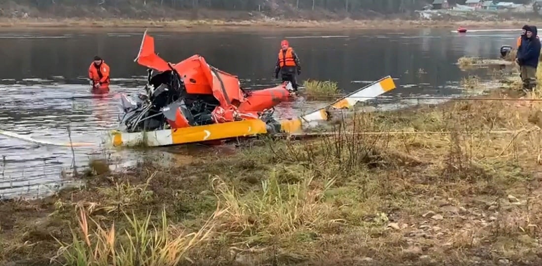 Обломки разбившегося вертолёта «Robinson-44» нашли под Нюксеницей 