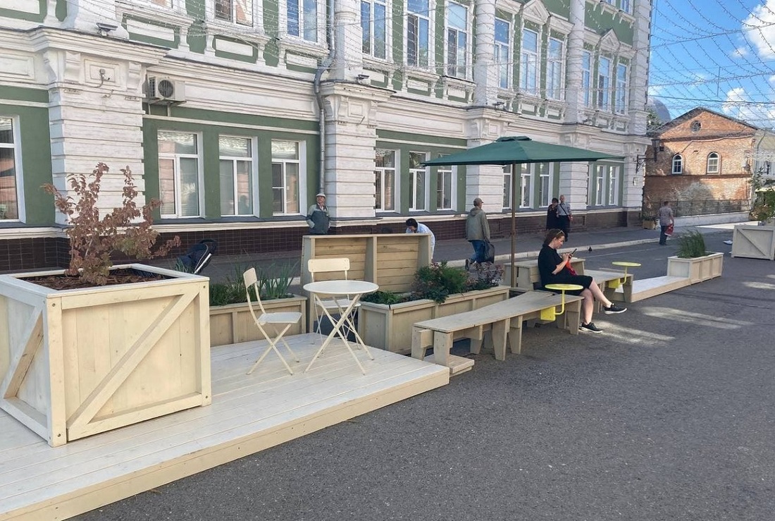 Общественное пространство на Каменном мосту в Вологде привели в порядок