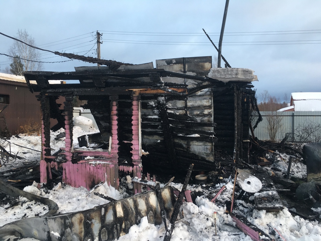Молодой мужчина пострадал в пожаре под Череповцом