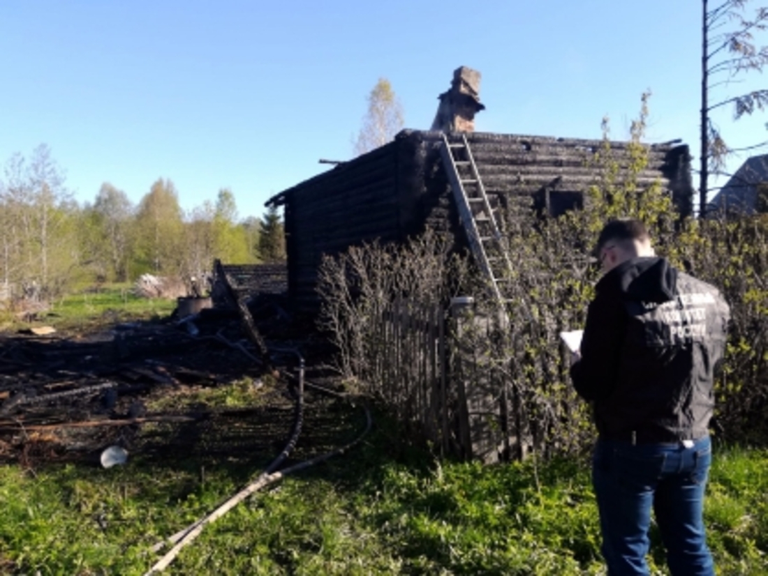 Пожилая женщина погибла в пожаре под Устюжной