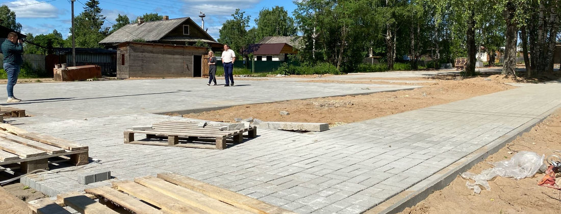 Работы по благоустройству Шумиловского сквера начались в Великом Устюге