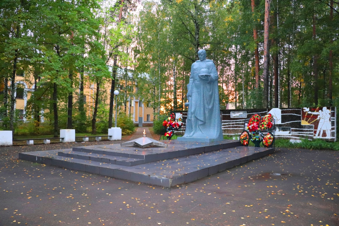 Территорию монумента воинам-землякам привели в порядок в Бабаево