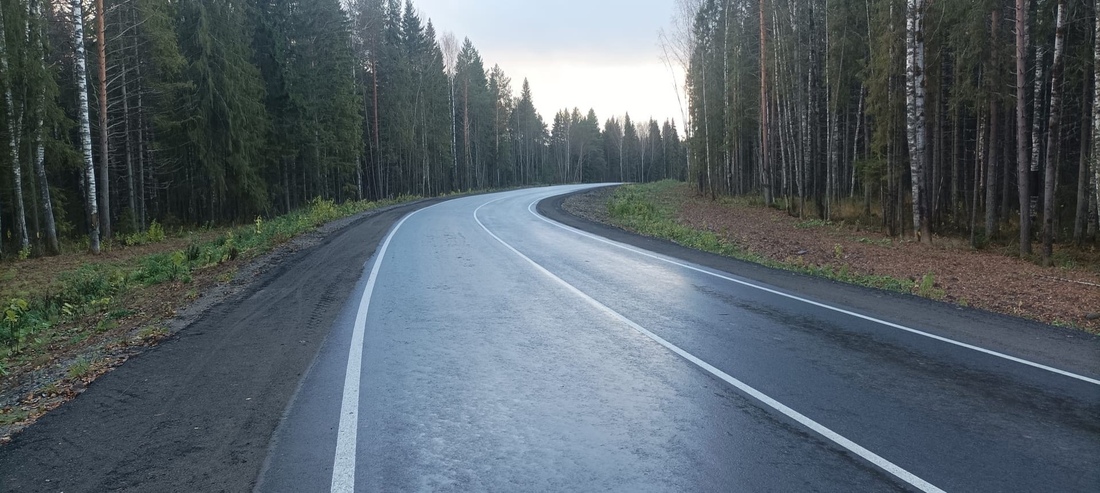 Приведена в порядок северная подъездная дорога к Красавино в Великоустюгском районе