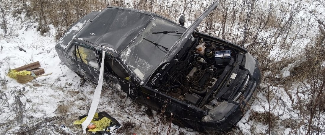Вологжанка оказалась в больнице после жёсткой аварии на трассе
