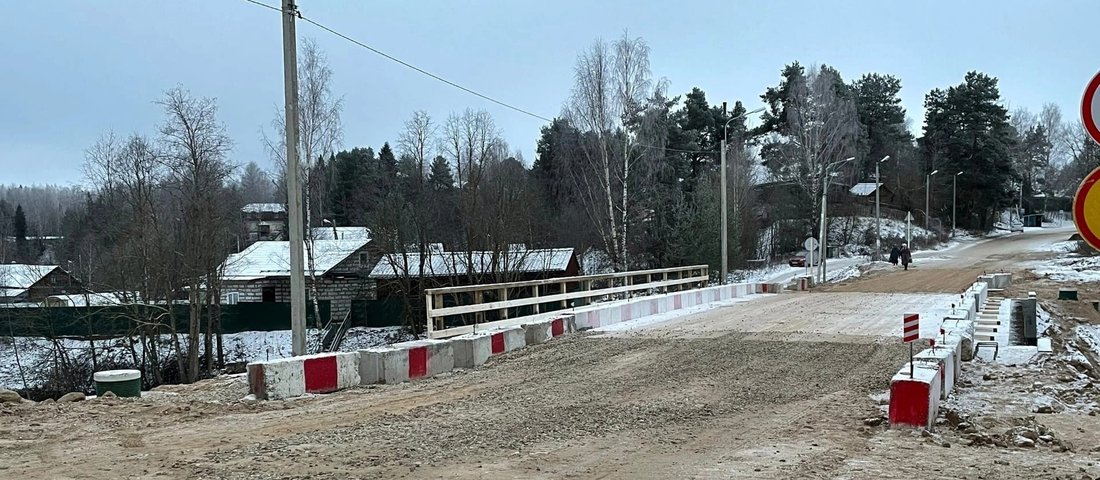 Успешно закончился капитальный ремонт центрального моста в Нюксенице