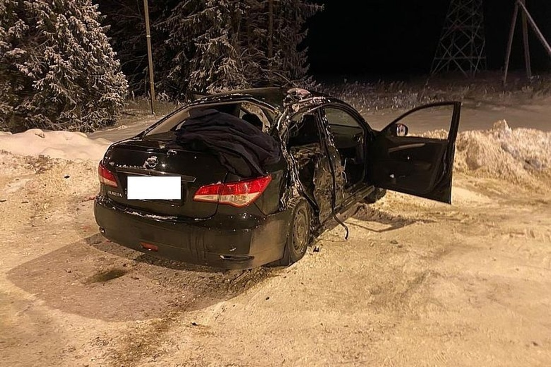 Женщина и двое детей попали в больницу после жесткого ДТП под Грязовцем