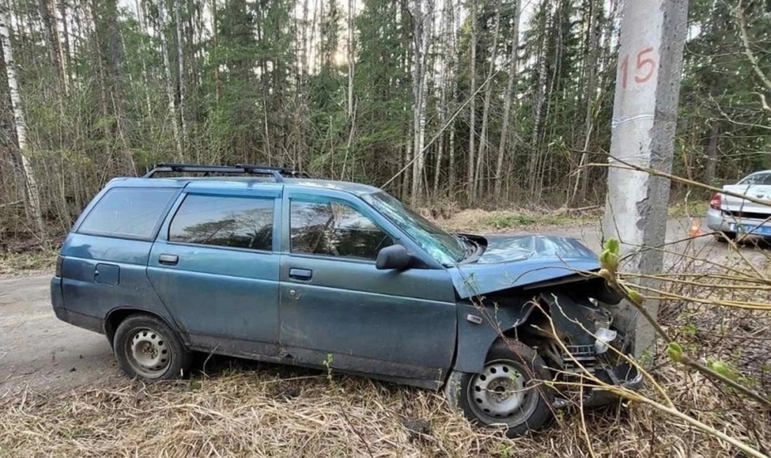 «Лада» врезалась в дерево под Череповцом: среди пострадавших есть ребёнок