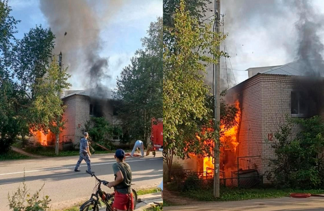 Неизвестные подожгли веранду жилого дома в Тотьме