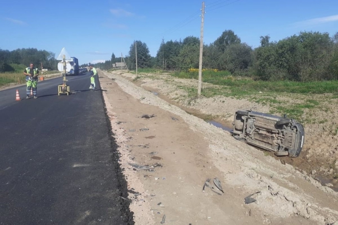 Пьяный водитель на иномарке сбил дорожного рабочего под Вытегрой 