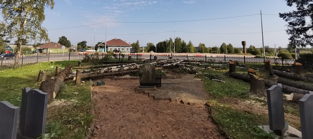 Погром на братских могилах: жители села Ошта возмущены порядком проведения коммунальных работ