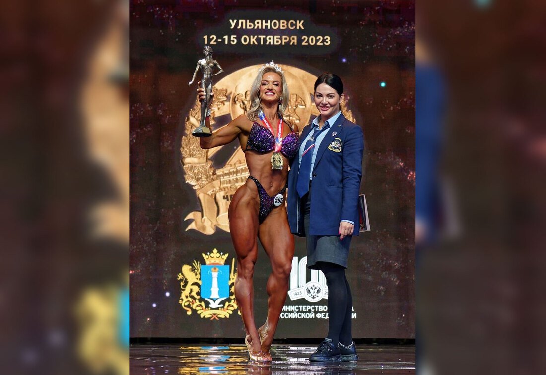 Вологжанка стала чемпионкой России по бодибилдингу