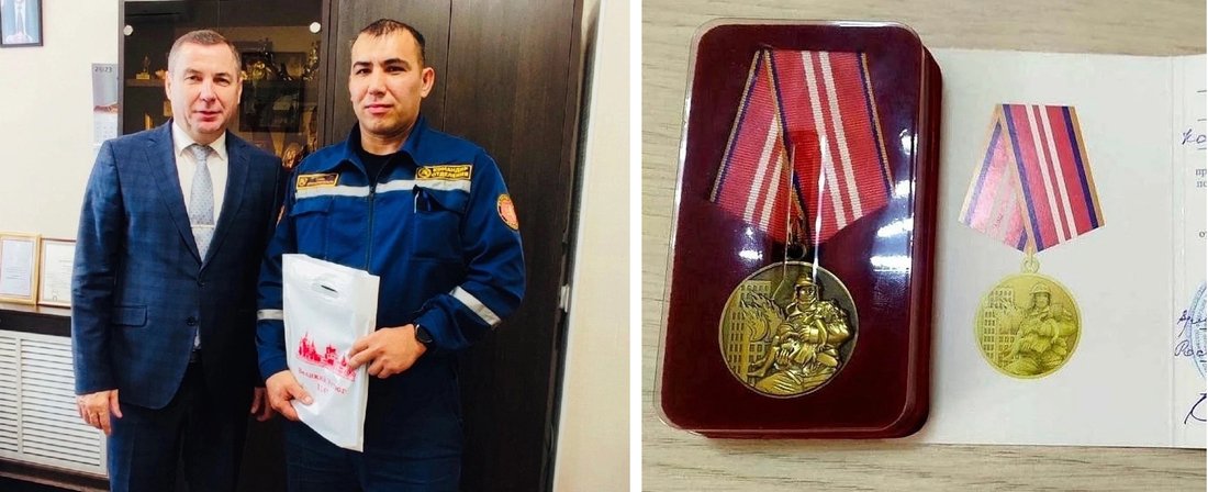 Красавинский пожарный представлен к награде за спасение пенсионерки из огня