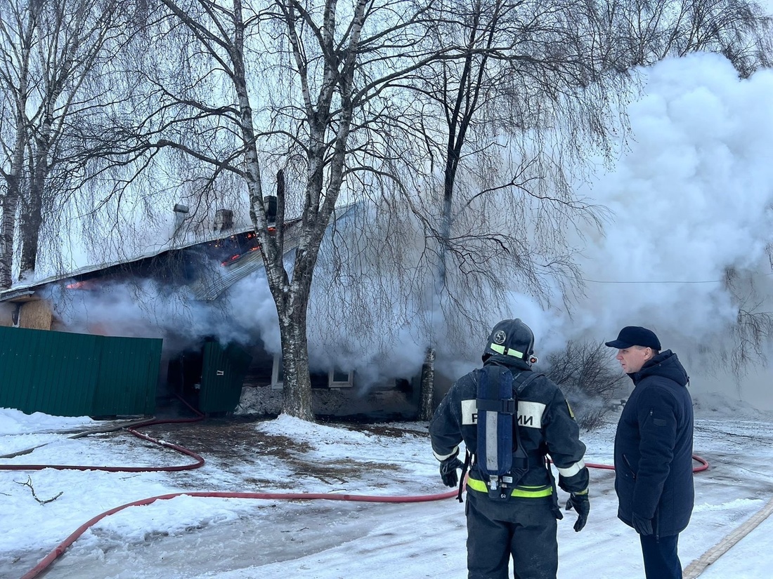 Мужчина погиб на пожаре в Великом Устюге