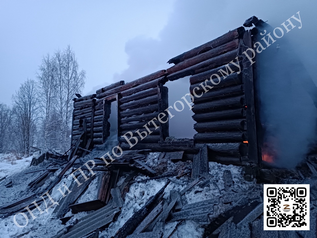 Пожар унёс жизни двух мужчин в Вытегорском районе