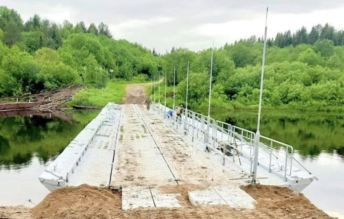  Новый наплавной мост через реку Кубена установят в Сямженском округе