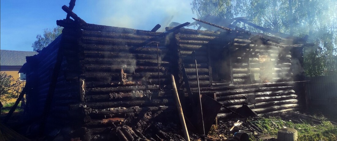 Мужчина погиб при пожаре в Бабаевском округе