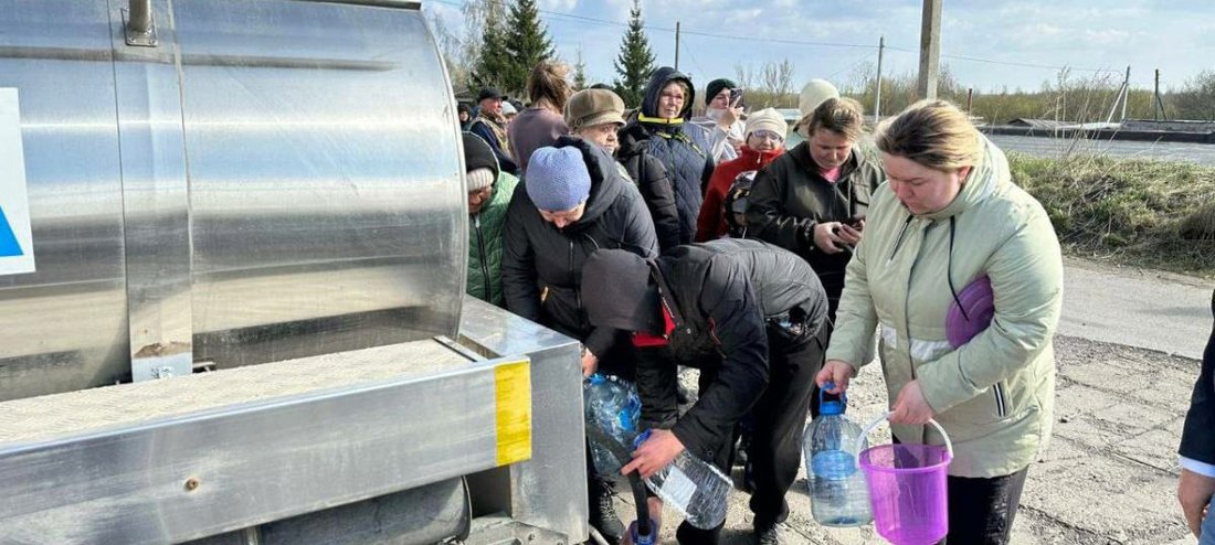 Жители Белозерска вновь остались без питьевой воды