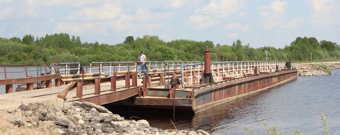 Строительство моста через реку Сигайму началось в Устье