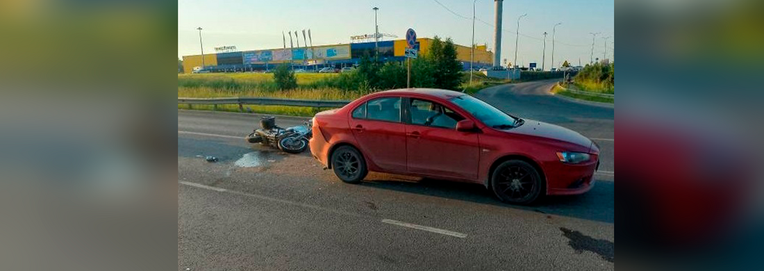 Мотоциклист пострадал при ДТП в Вологде