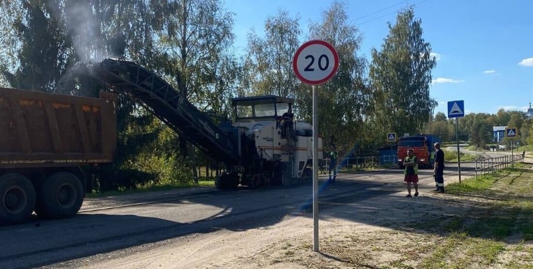 Дорогу в Сямже отремонтировали после вмешательства прокуратуры