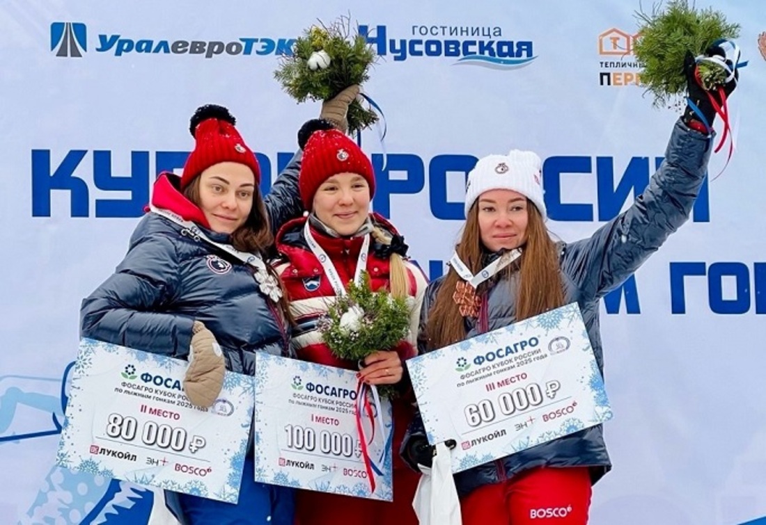 Юная череповчанка Арина Каличева взяла «золото» Кубка России по лыжным гонкам