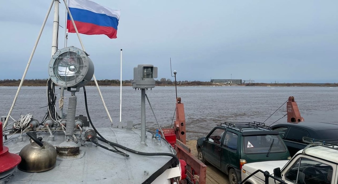 Бесплатный паром через Северную Двину начал работу в Великом Устюге 