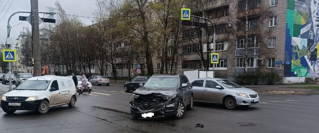 Женщина пострадала в результате аварии в Вологде