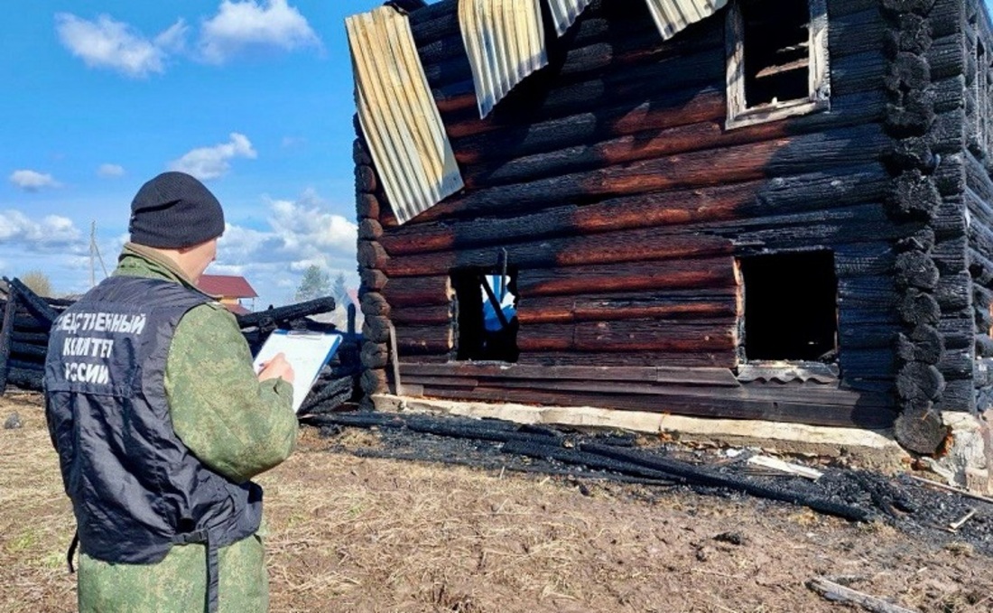 Пожилой мужчина погиб при пожаре в Тотемском округе