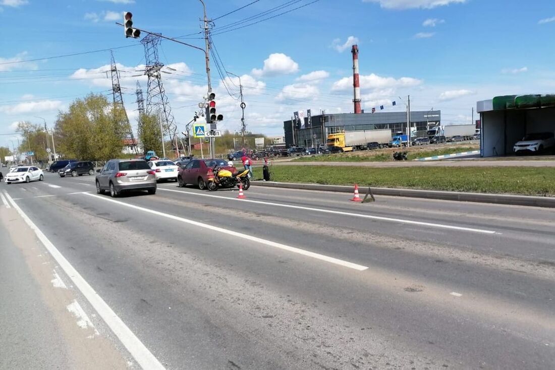 Мотоциклист оказался в больнице после ДТП в Череповце