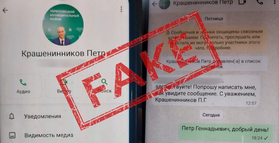 Мошенники создали фейковые страницы врип Череповецкого района