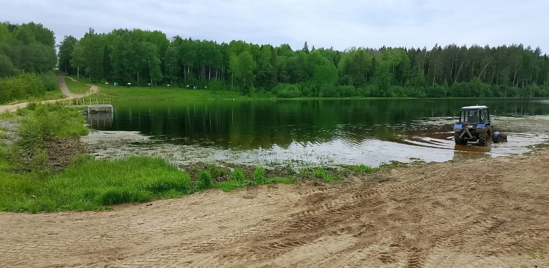 Новый пляж готовится к открытию в посёлке Федотово Вологодского округа