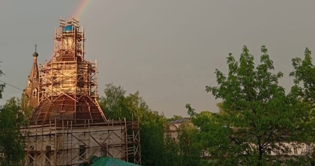 Позолоченный крест установят на купол Владимирского храма в Вологде