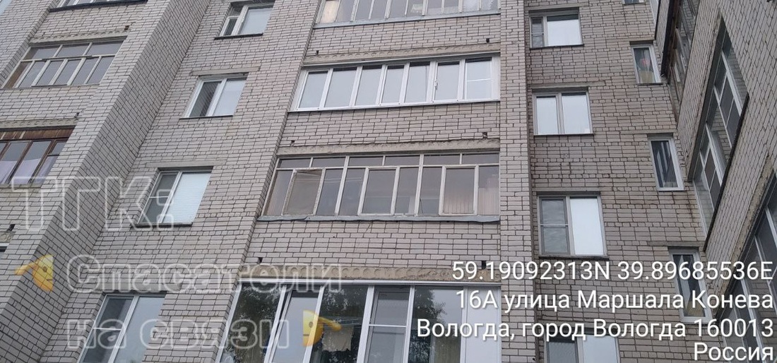 Четырёхлетняя девочка выпала из окна восьмого этажа в Вологде