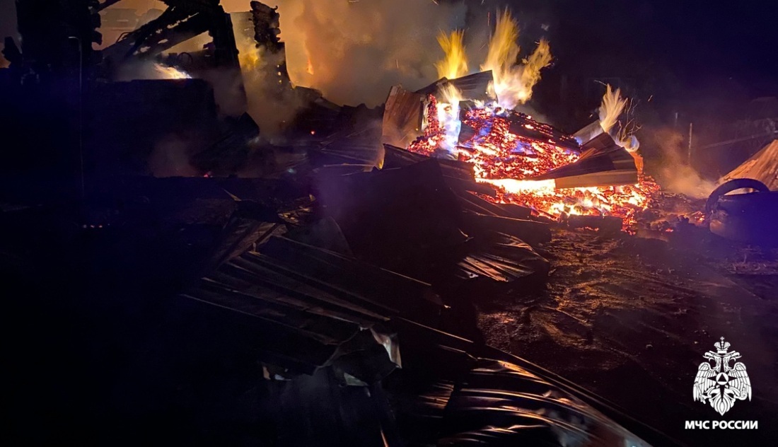 Ночной пожар унёс жизнь мужчины в Верховажском округе