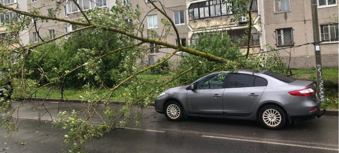 Коммунальщики устраняют последствия разгула стихии в Череповце