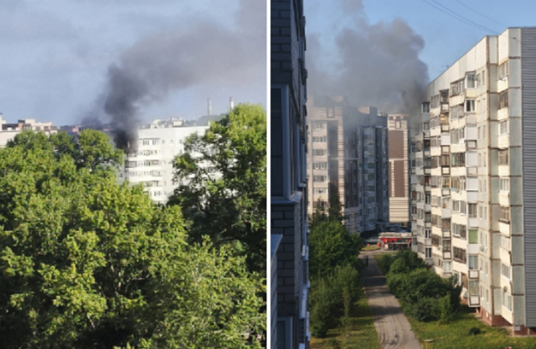 Пожар в многоквартирном доме произошёл в спальном районе Вологды