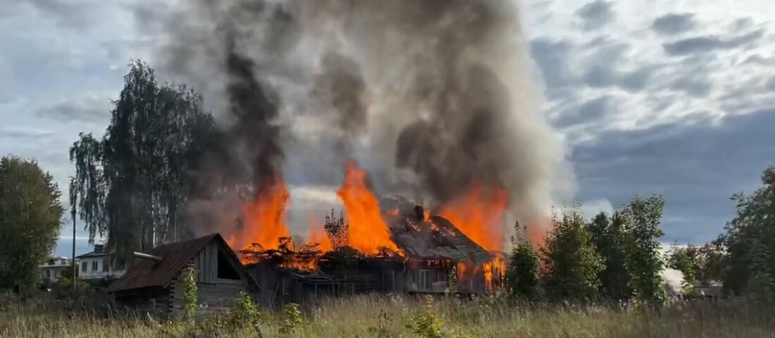 Пожар унёс жизнь мужчины в Вытегорском округе