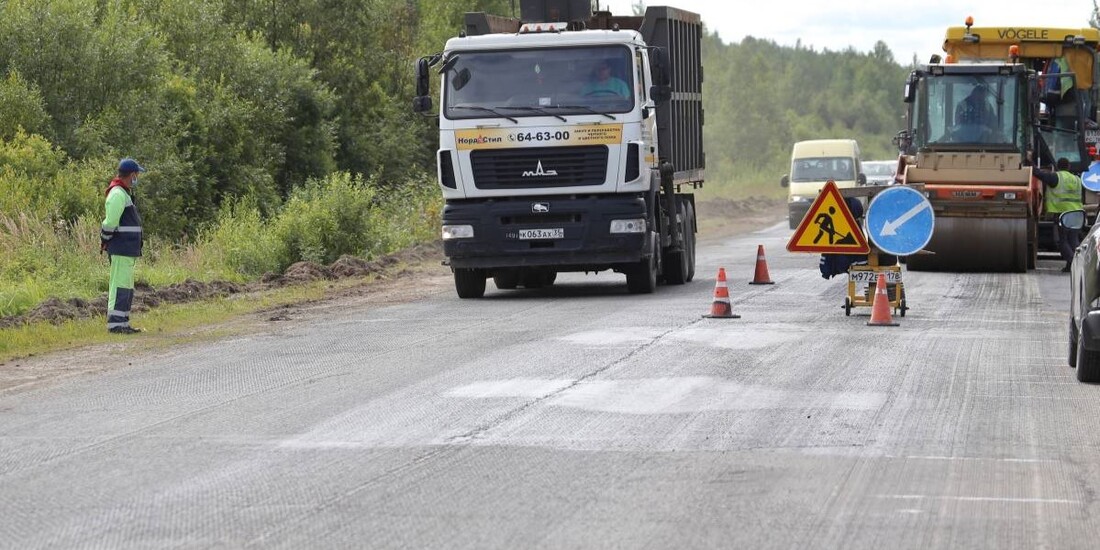 Ремонт дороги Новинка – Нестерово завершили в Вологодской области