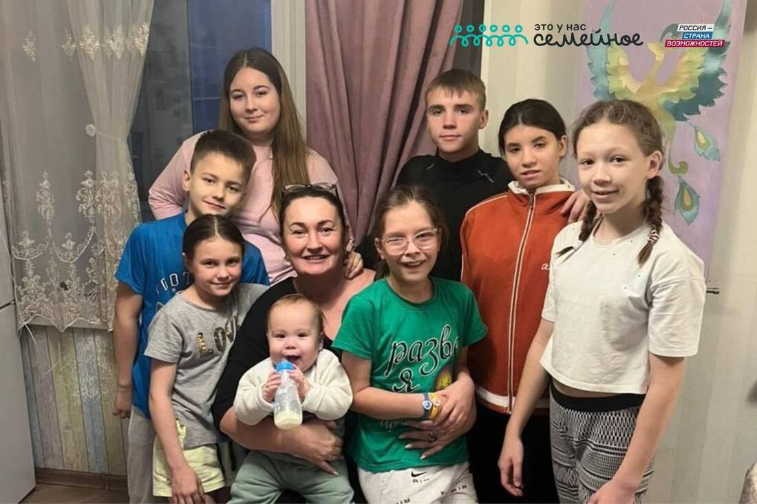 Многодетная череповчанка поделилась секретами воспитания